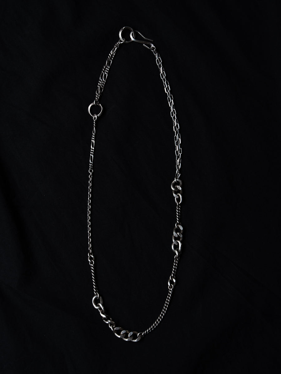 PRY 3way Silver Mix Chain Necklace シュウト 3way Silver Mix Chain Necklace – PRY