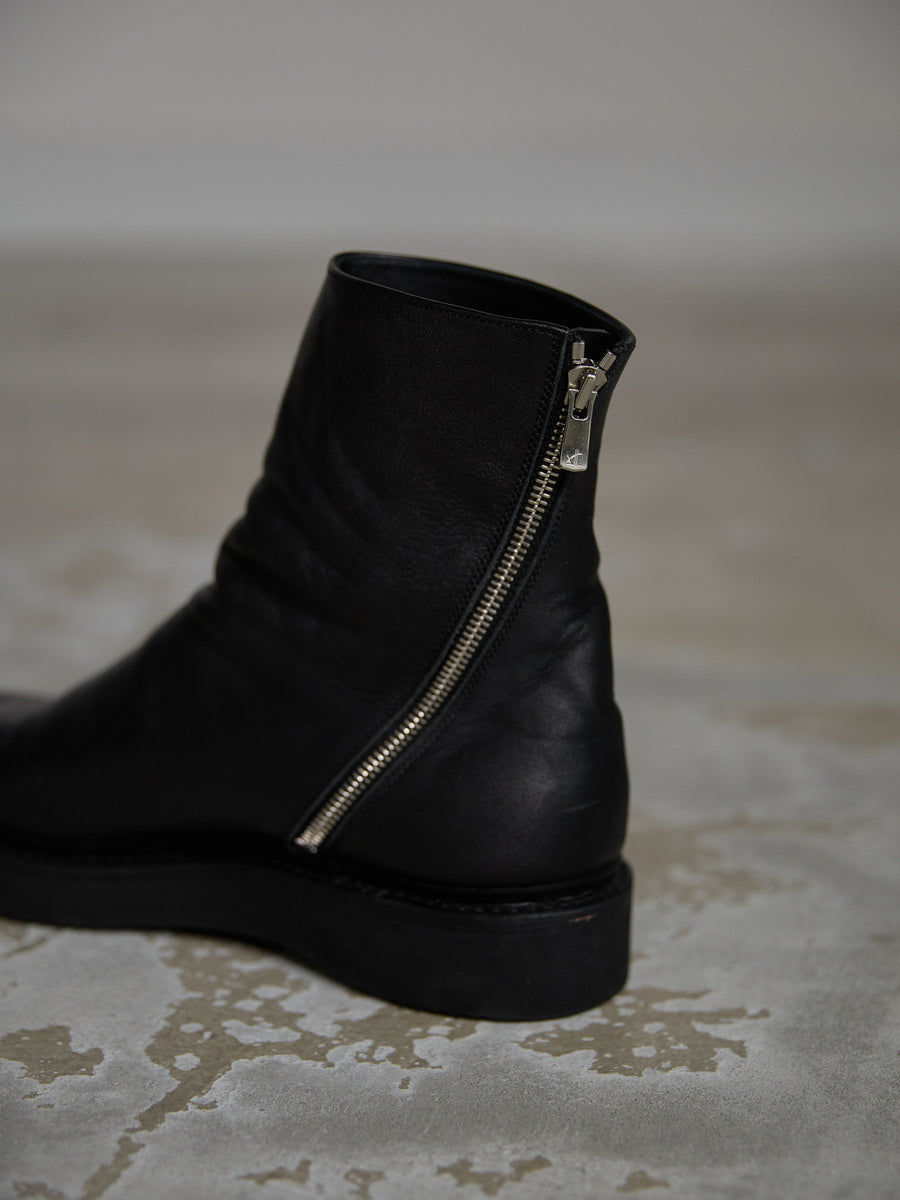 PRY / Excella® Spiral Zip Boots [Cow Leather]