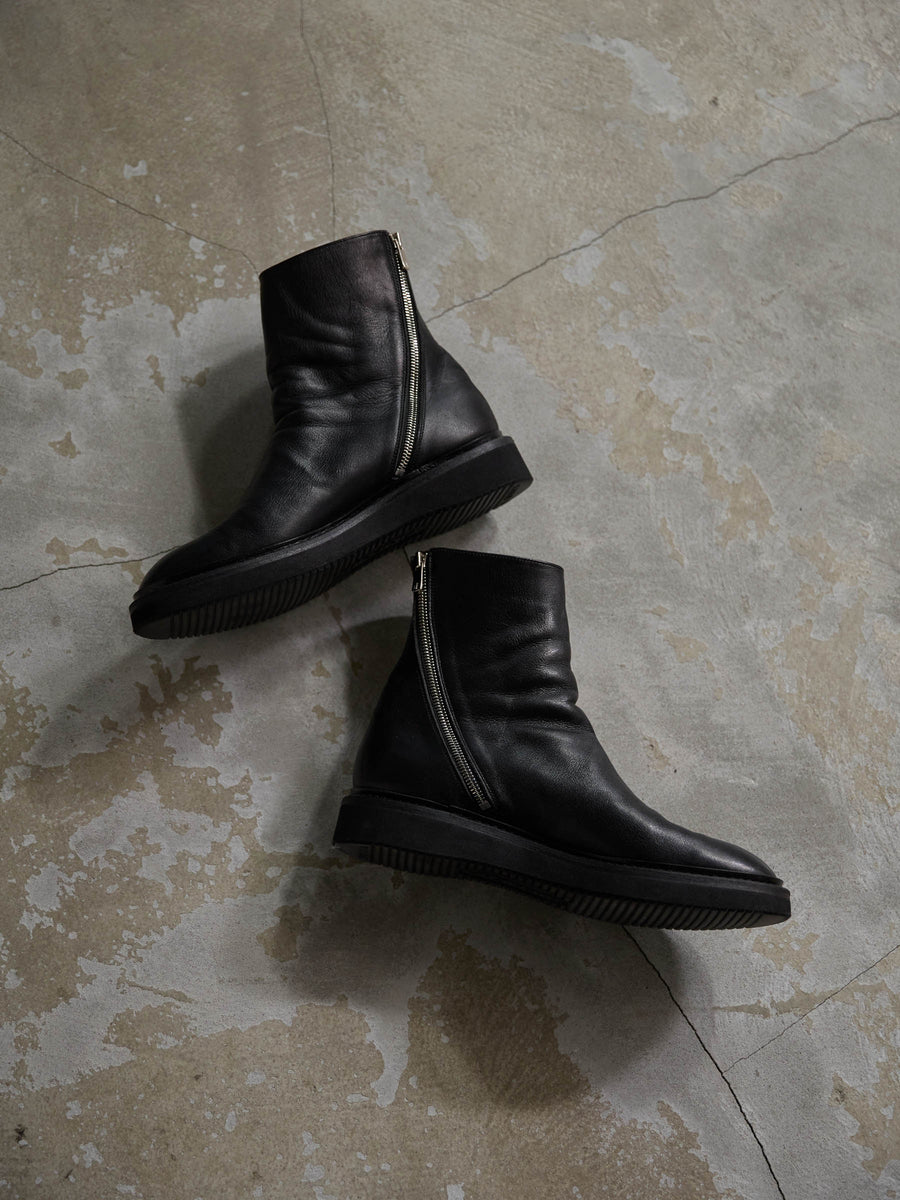PRY / Excella® Spiral Zip Boots [Cow Leather]