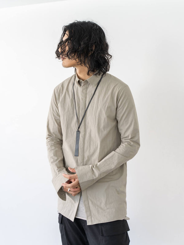 Textured Crease Shirt [Desert Gray]