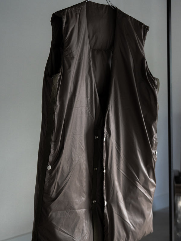 Thermal Layered Long Vest 【DUST】