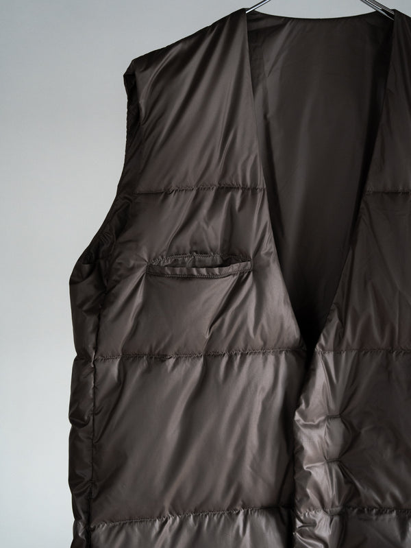 Thermal Layered Long Vest 【DUST】
