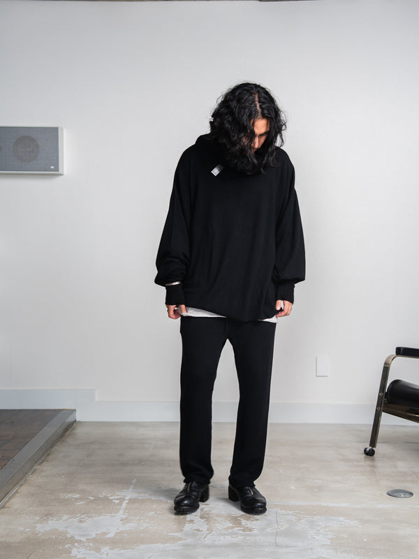 Cashmere Easy Flare Pants【black】