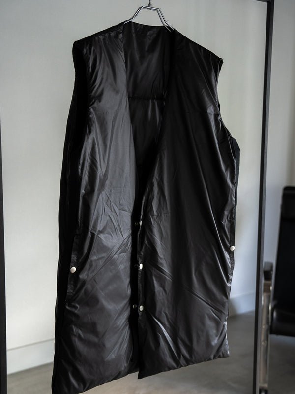 Thermal Layered Long Vest 【BLACK】