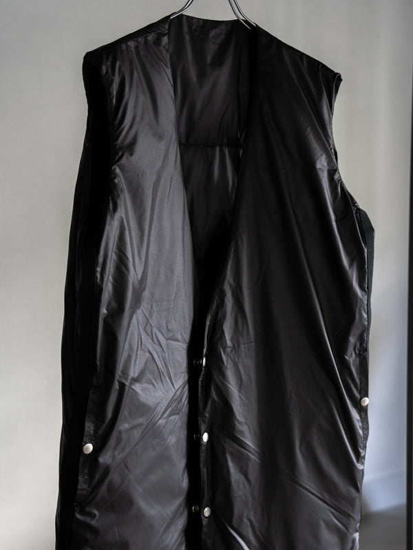 Thermal Layered Long Vest 【BLACK】