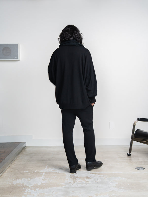 Cashmere Easy Flare Pants【black】