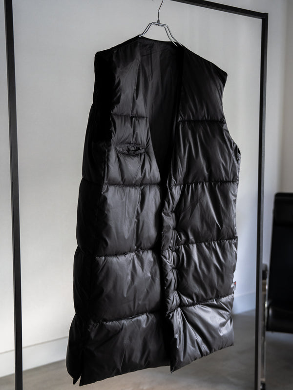 Thermal Layered Long Vest 【BLACK】