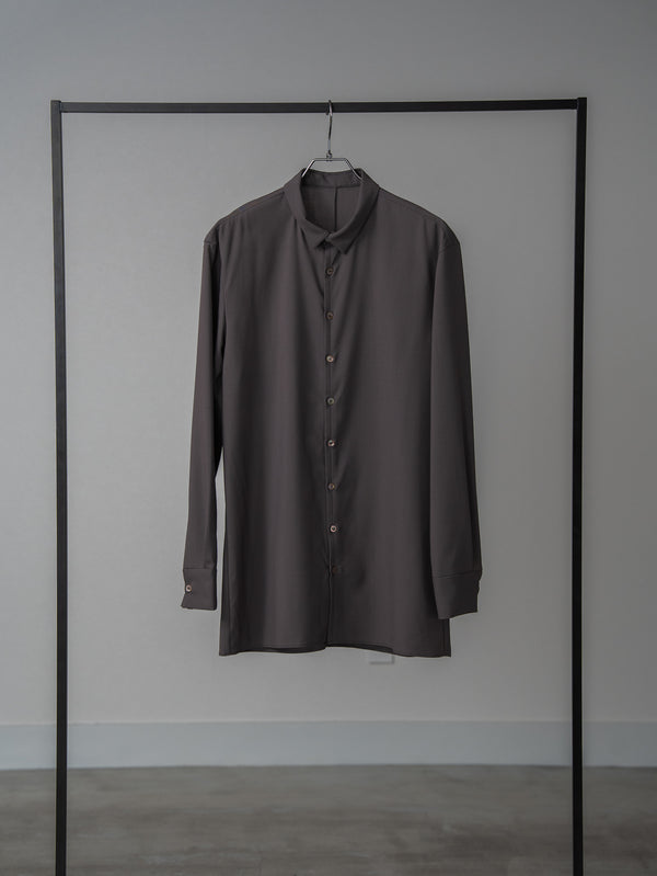 Super100's Button-front Shirt【taupe】