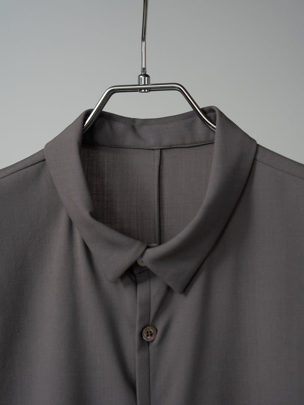 Super100's Button-front Shirt【taupe】