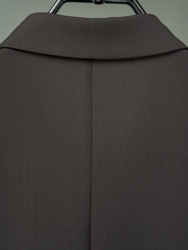 Super100's Button-front Shirt【taupe】