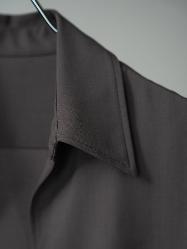 Super100's Vareuse Shirt【taupe】