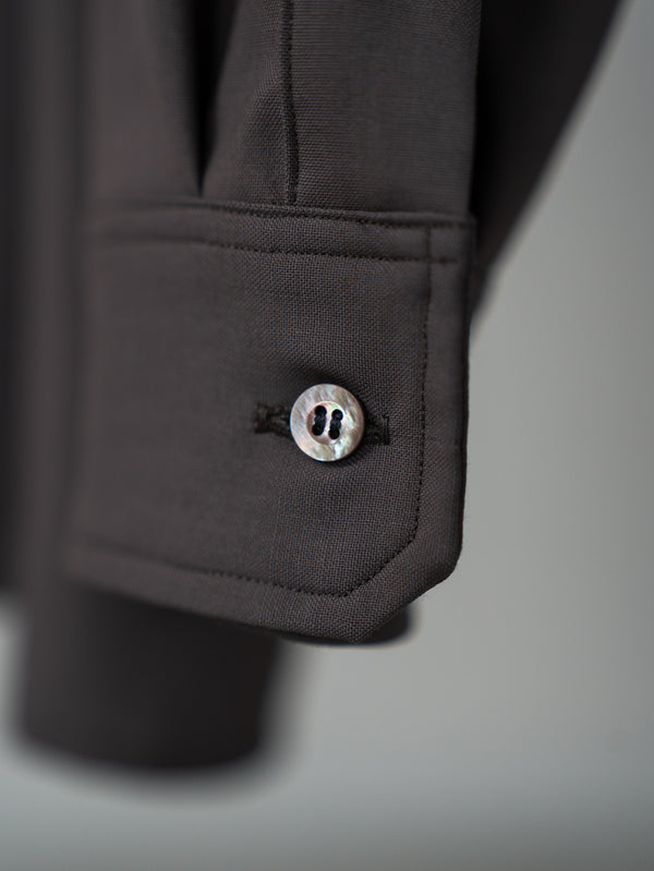 Super100's Vareuse Shirt【taupe】