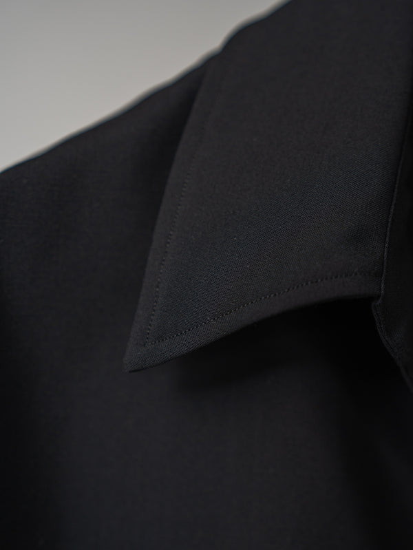 Super100's Vareuse Shirt【black】