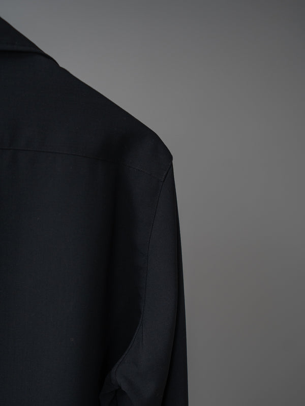 Super100's Vareuse Shirt【black】