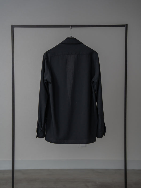Super100's Vareuse Shirt【black】