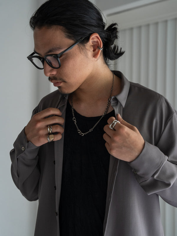 3way Silver Mix Chain Necklace