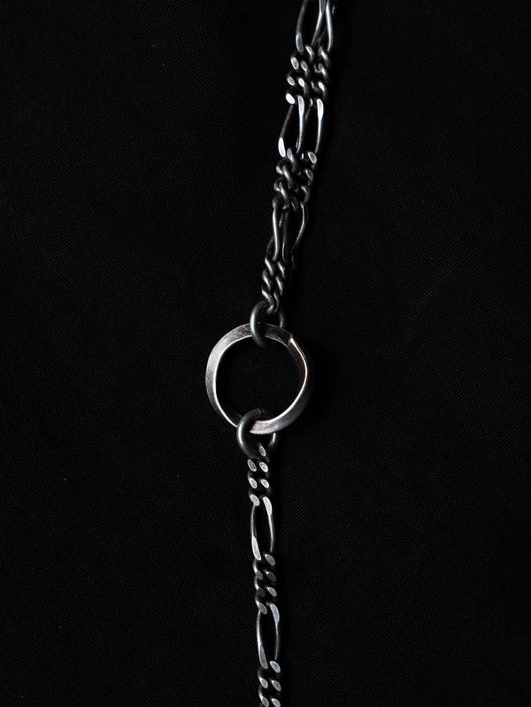 3way Silver Mix Chain Necklace