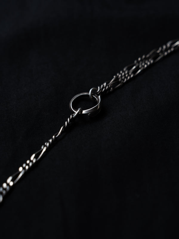 3way Silver Mix Chain Necklace