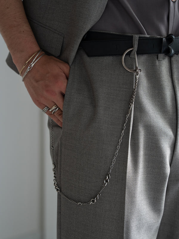 3way Silver Mix Chain Necklace