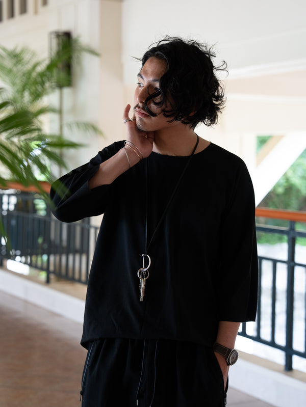 D-Clasp Key Ring with GUIDI Leather Code