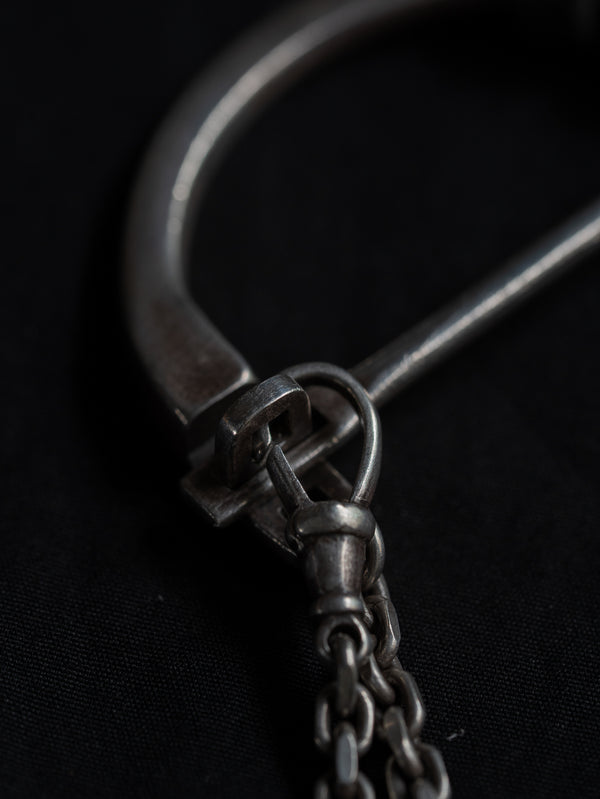 D-Clasp Key Ring with GUIDI Leather Code