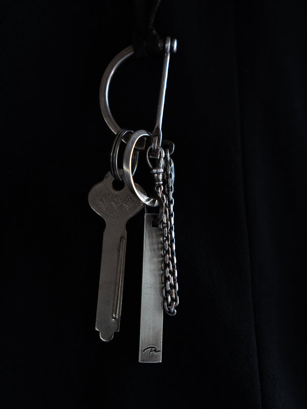 D-Clasp Key Ring with GUIDI Leather Code