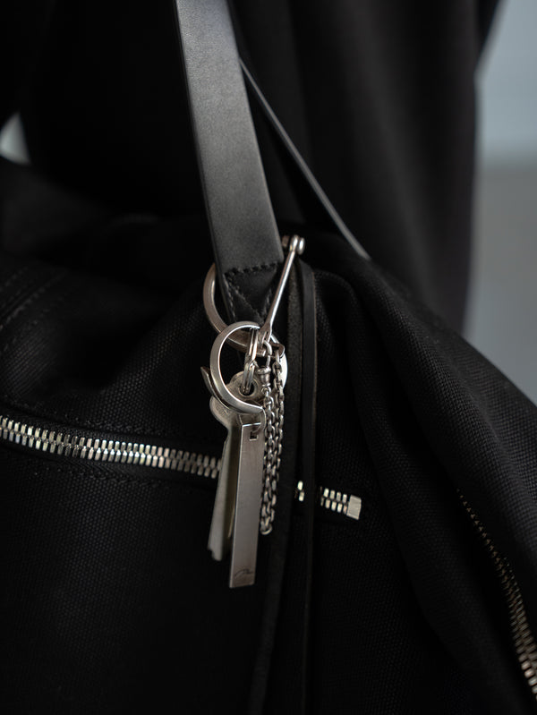 D-Clasp Key Ring with GUIDI Leather Code