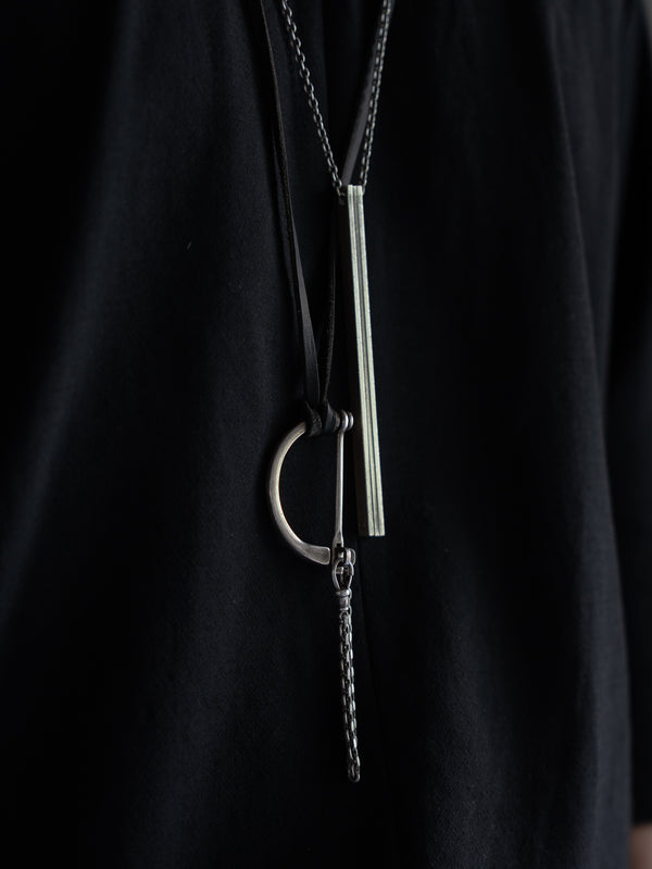 D-Clasp Key Ring with GUIDI Leather Code