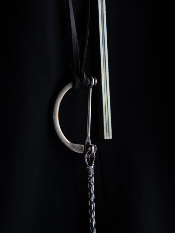 D-Clasp Key Ring with GUIDI Leather Code