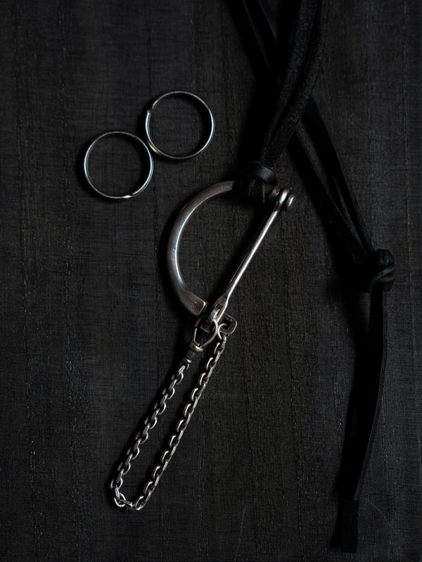 D-Clasp Key Ring with GUIDI Leather Code