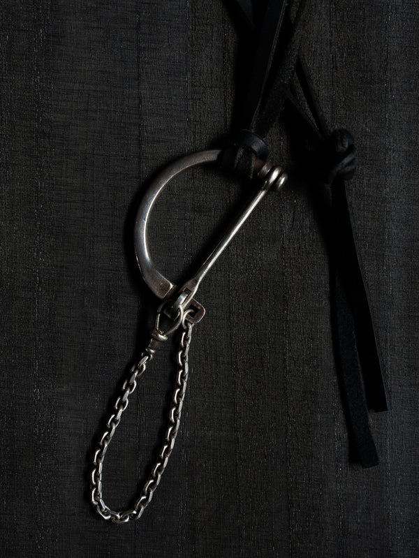 D-Clasp Key Ring with GUIDI Leather Code