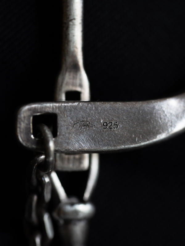 D-Clasp Key Ring with GUIDI Leather Code