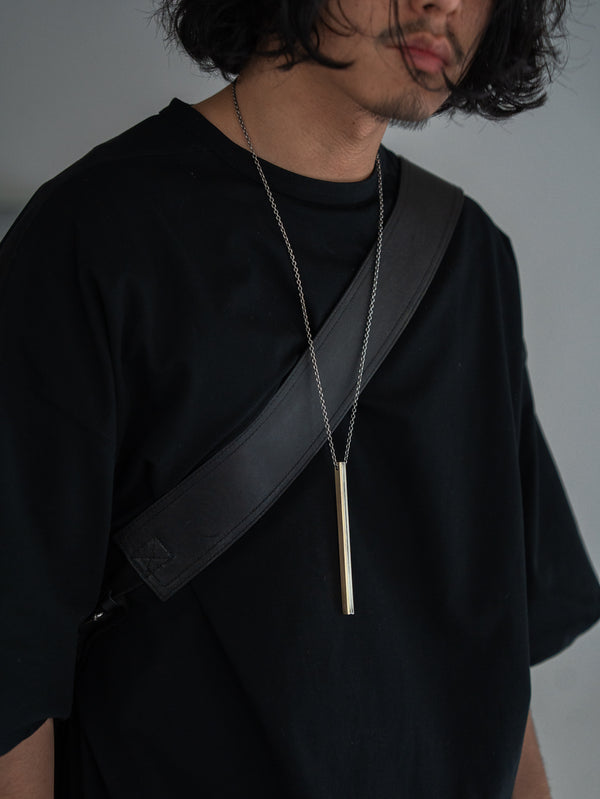 Leather Front Zip Travel Bag