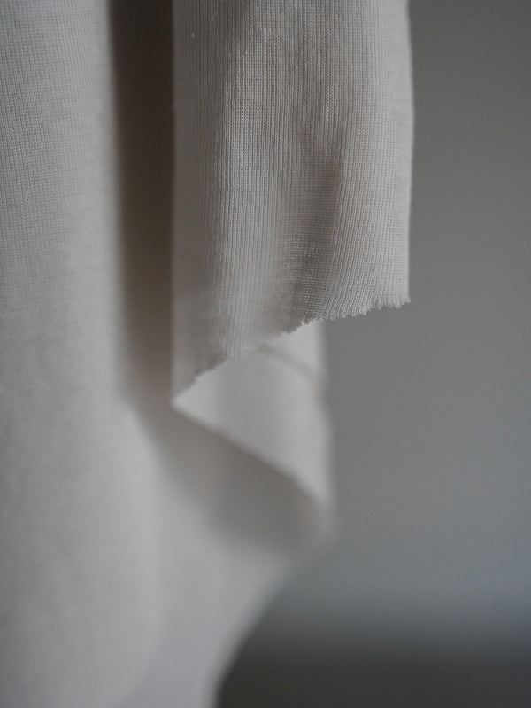 Premium Knit Layered Top 【milk】
