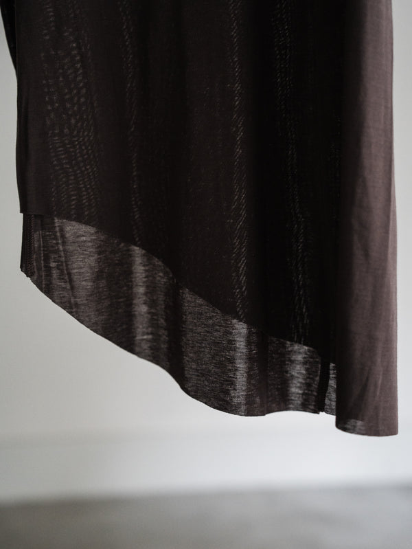 Premium Knit Layered Top 【taupe】