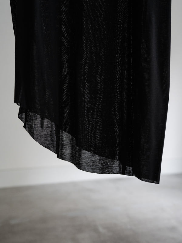 Premium Knit Layered Top【black】