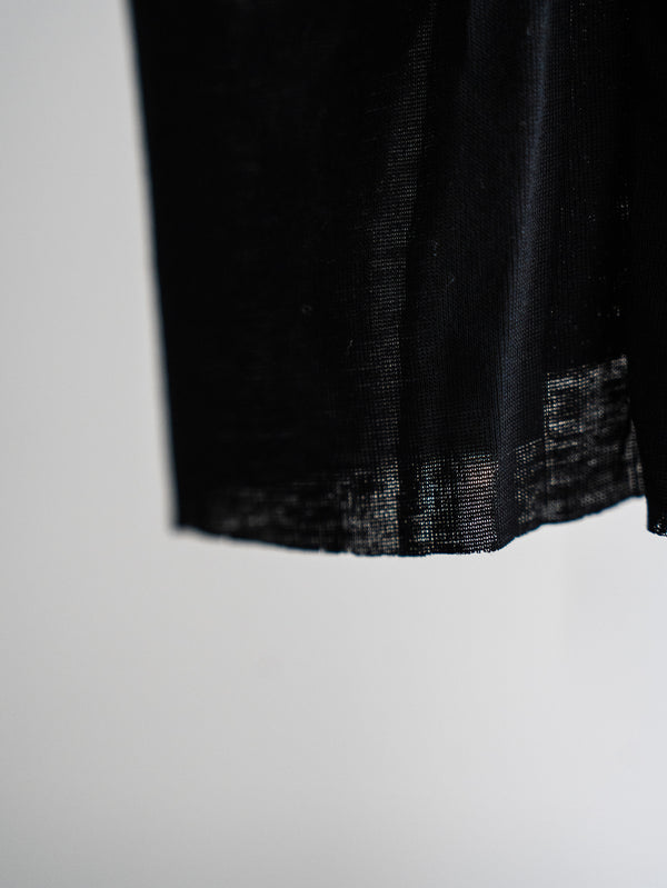 Premium Knit Layered Top【black】