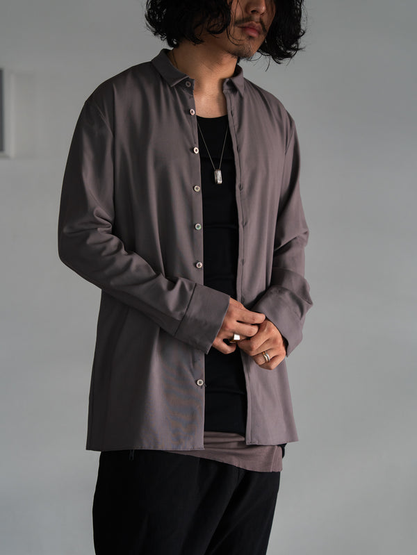 Premium Knit Layered Top【black】