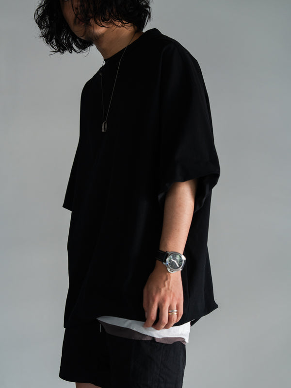 Premium Knit Layered Top 【milk】