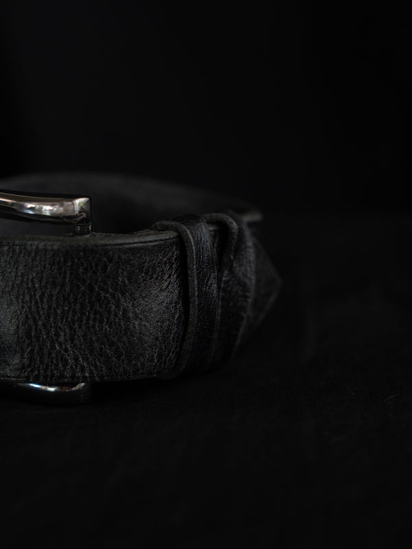 Sculpted Leather Buckle Bracelet