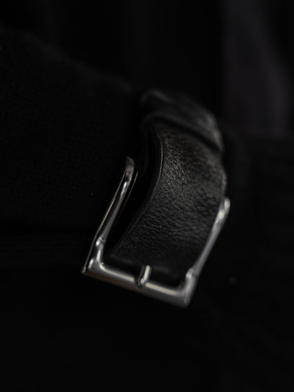 Sculpted Leather Buckle Bracelet