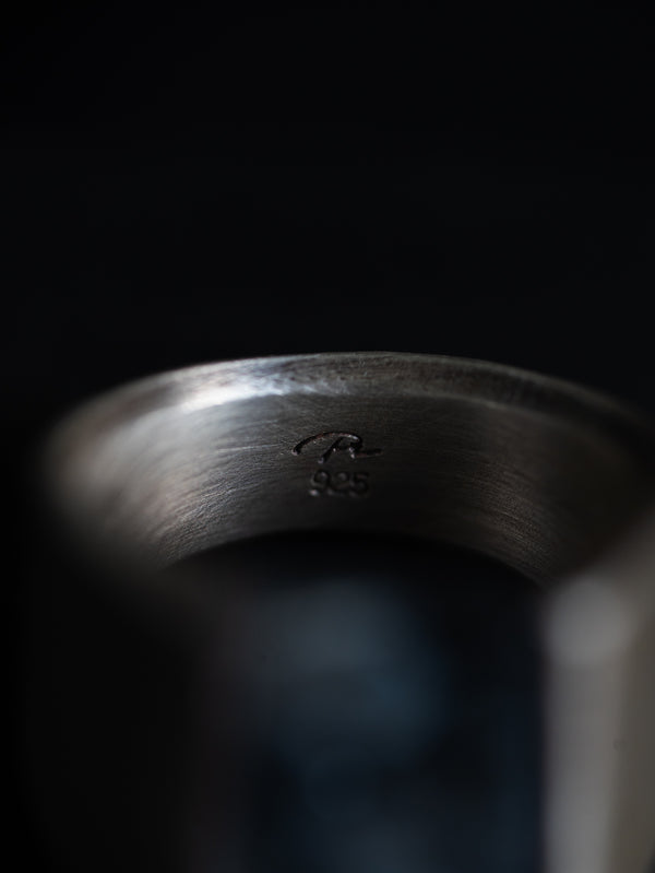 Monolith Ring【BLACK LABRADORITE】