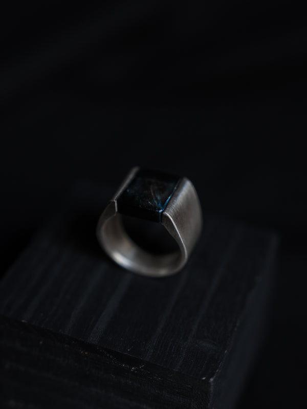 Monolith Ring【BLUE TIGER EYE】