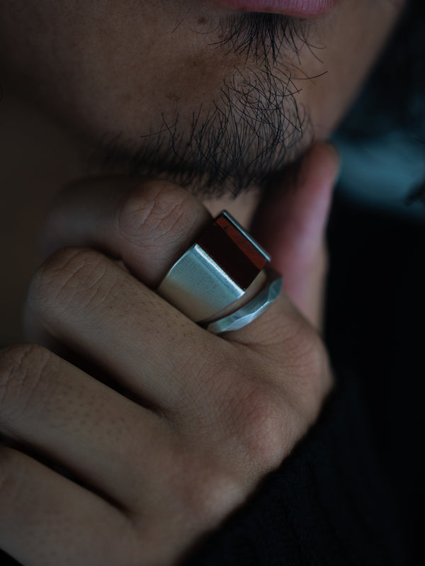 Monolith Ring【RED TIGER EYE】