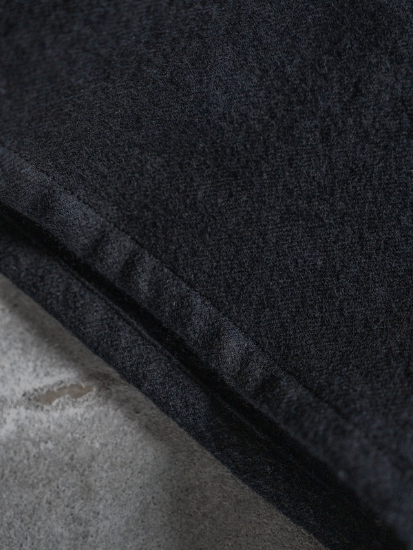 Washed Serge Sarouel Wide Pants【black】