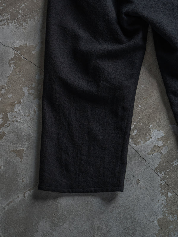 Washed Serge Sarouel Wide Pants【black】