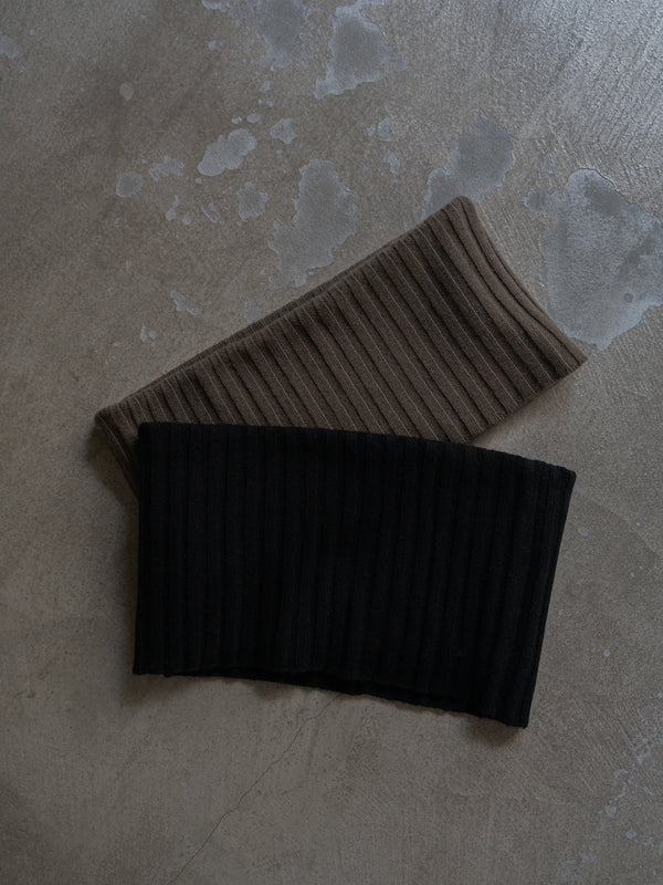 Cashmere Double Wrap Snood【black】