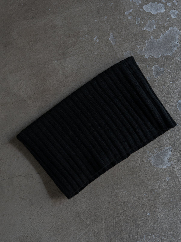 Cashmere Double Wrap Snood【black】