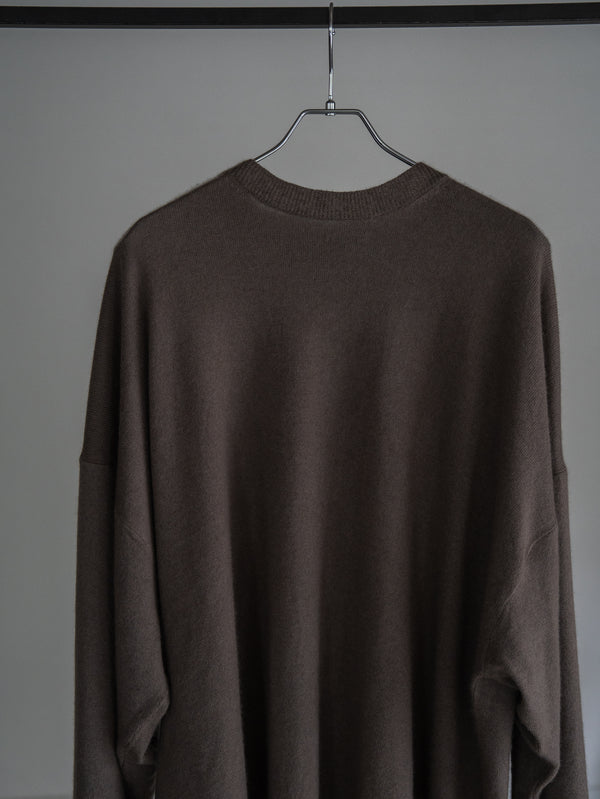 Cashmere Balloon Sleeve Knit【taupe】