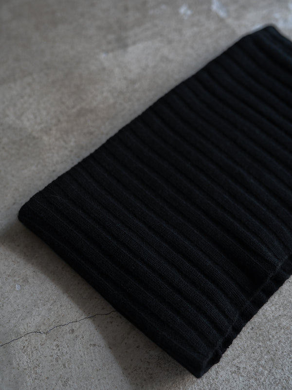 Cashmere Double Wrap Snood【black】